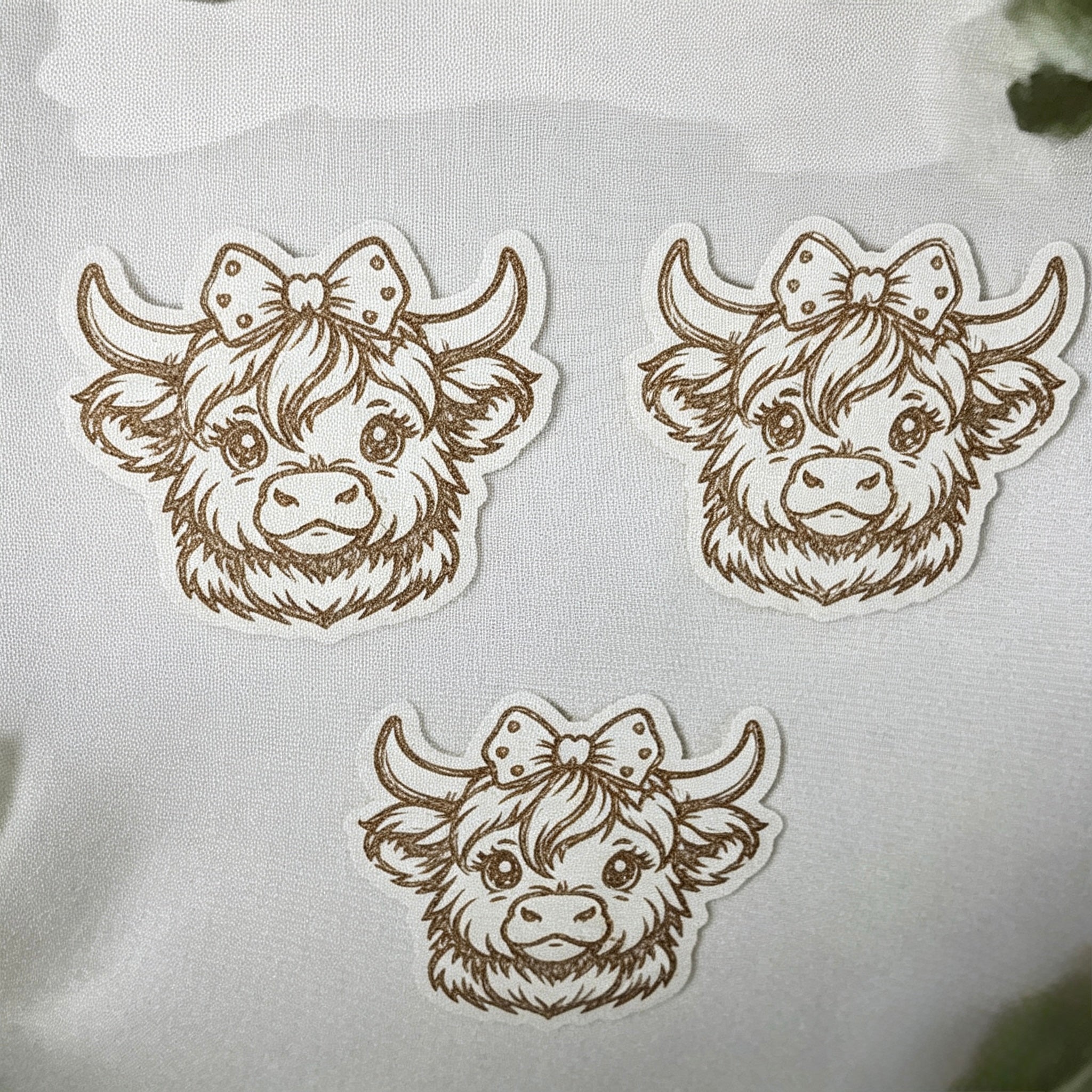 3 Highland Cow Faces Wax Melts