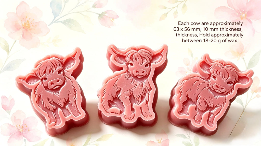 Highland Cow Wax Melts (1 Sets of 3)