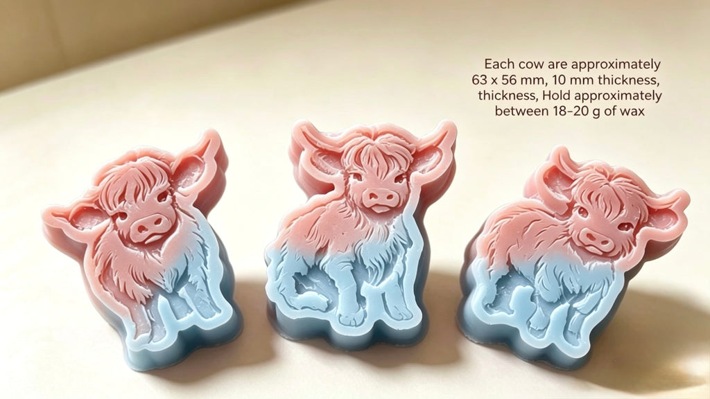 Highland Cow Wax Melts (1 Sets of 3)